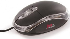 Souris optique filaire FUN CONNECTION noire